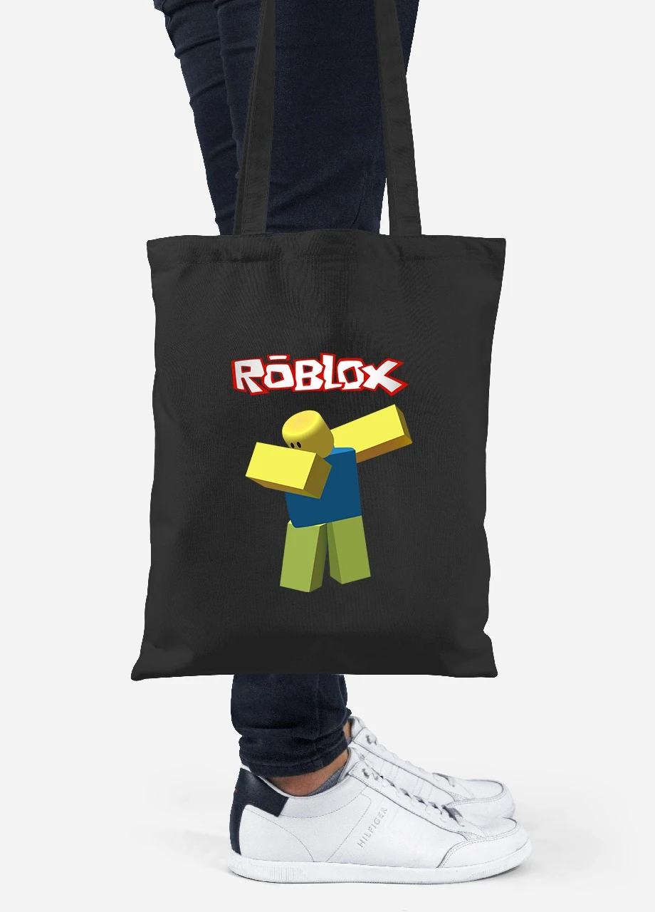 Еко-сумка шоппер Roblox (92102-1707-BK) чорна MobiPrint Lite (256922046)