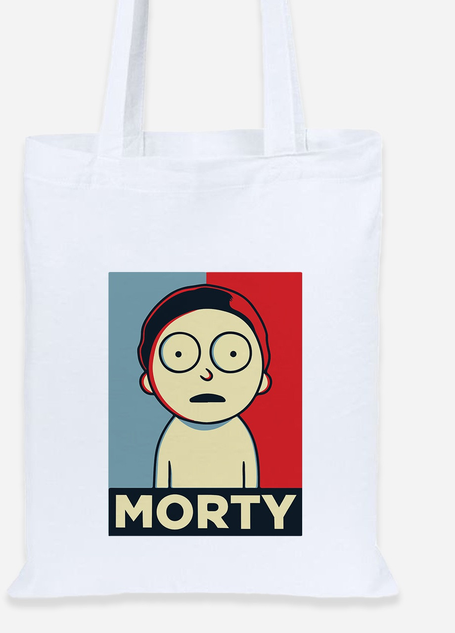 Еко-сумка шоппер Рік Санчез Рік та Морті (Rick Sanchez Rick and Morty) (92102-2931) біла MobiPrint Lite (256924103)