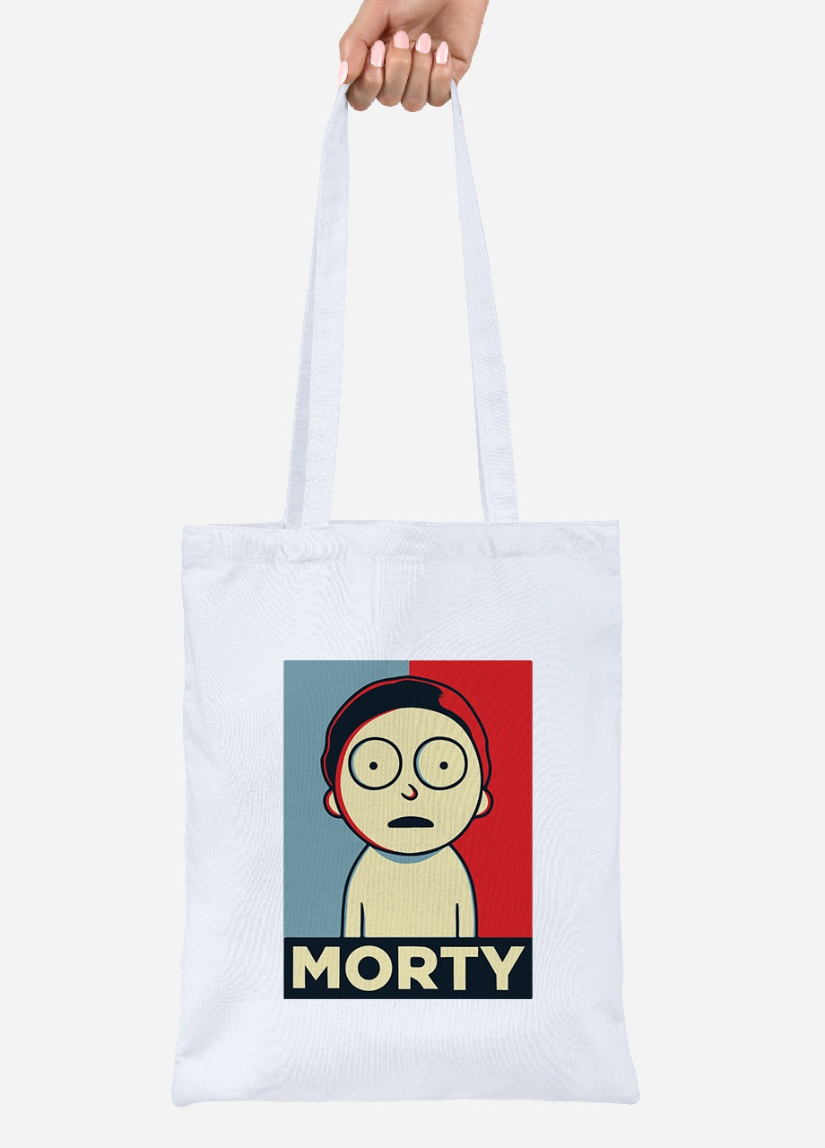 Еко-сумка шоппер Рік Санчез Рік та Морті (Rick Sanchez Rick and Morty) (92102-2931) біла MobiPrint Lite (256924103)