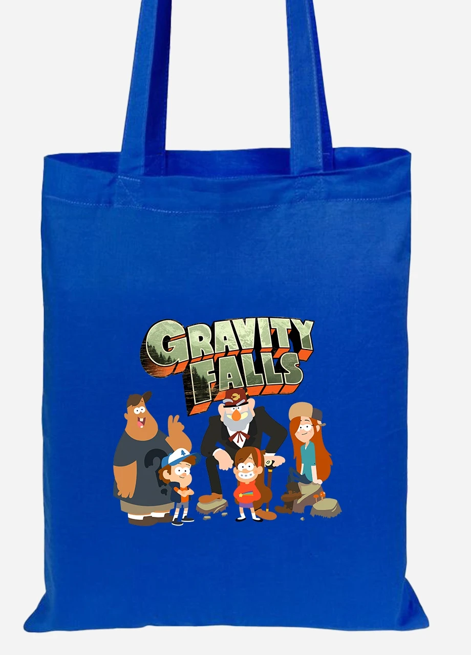 Еко-сумка шоппер Гравіті Фолз (Gravity Falls) (92102-2628-SK) голуба MobiPrint Lite (256923154)