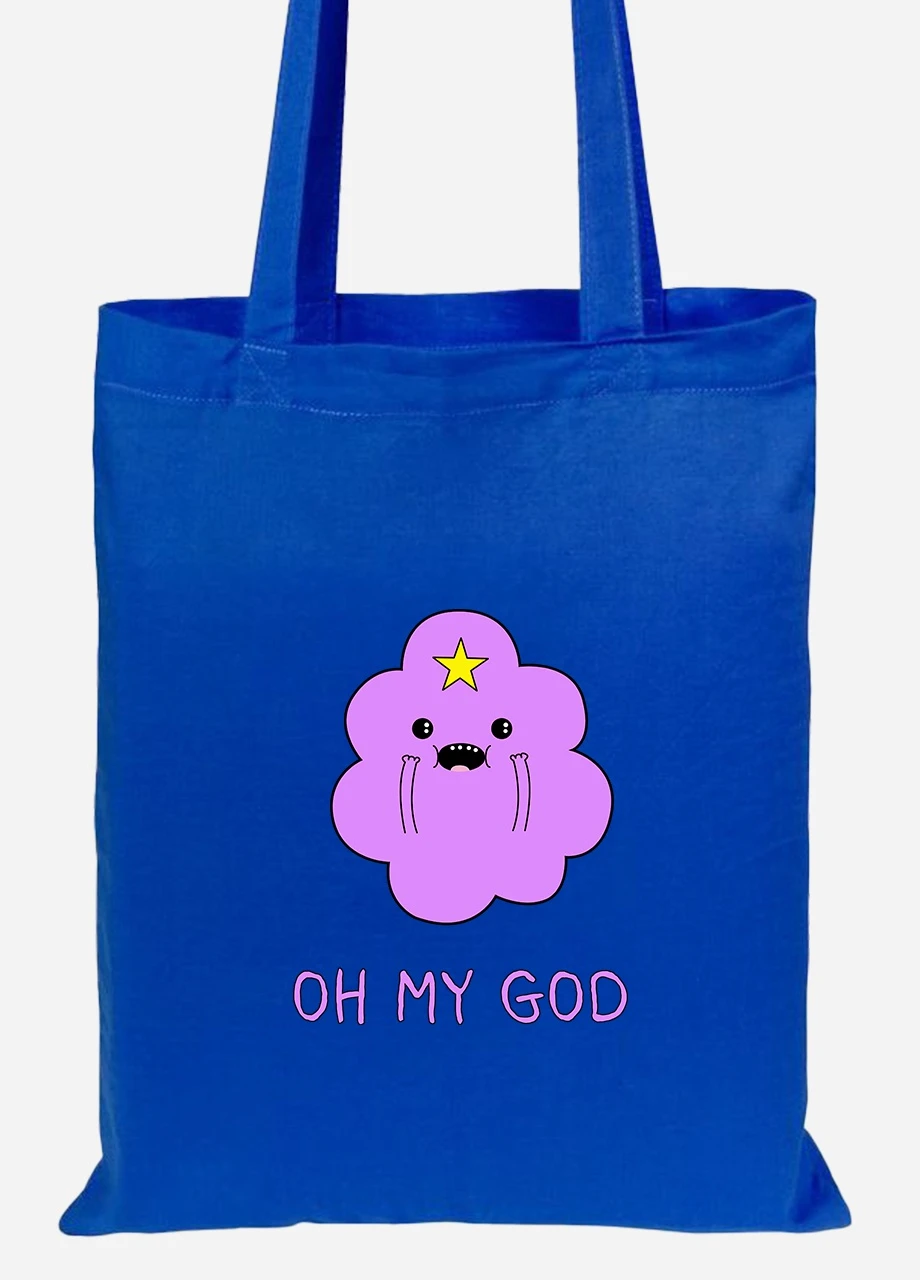 Еко-сумка шоппер Принцеса пухирця (Lumpy Space Princess) (92102-1575-SK) голуба MobiPrint Lite (256921779)