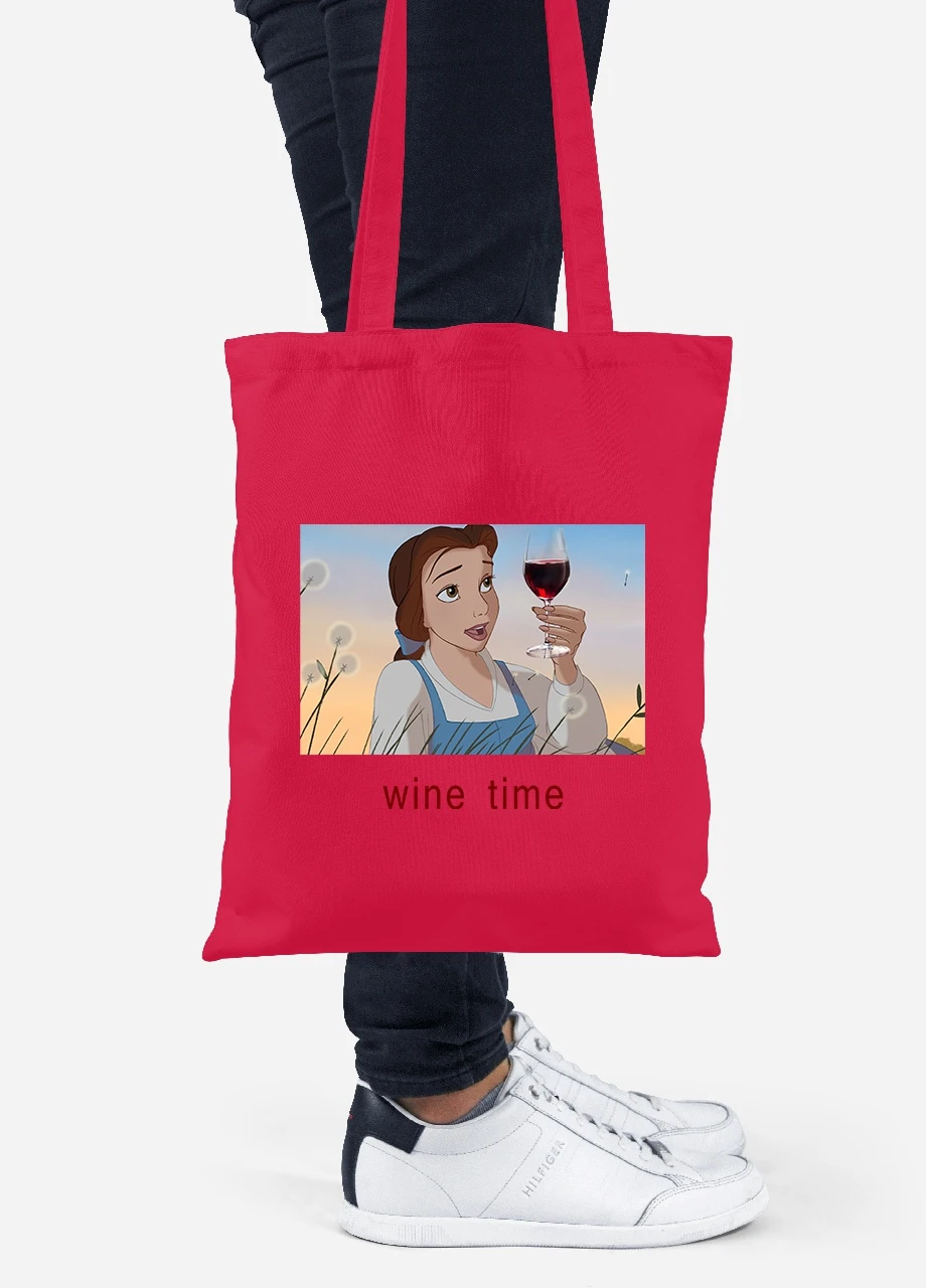 Еко-сумка шоппер Белль (92102-1429-RD) червона MobiPrint Lite (256922599)