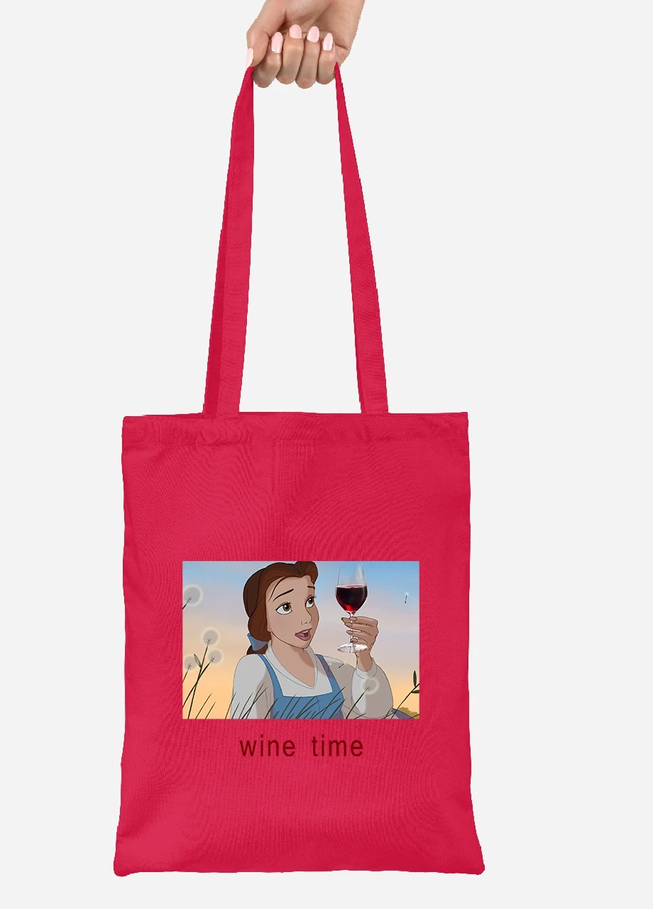 Еко-сумка шоппер Белль (92102-1429-RD) червона MobiPrint Lite (256922599)