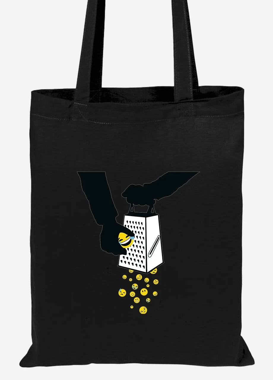 Еко-сумка шоппер Реальність (92102-2088-BK) чорна MobiPrint Lite (256923022)
