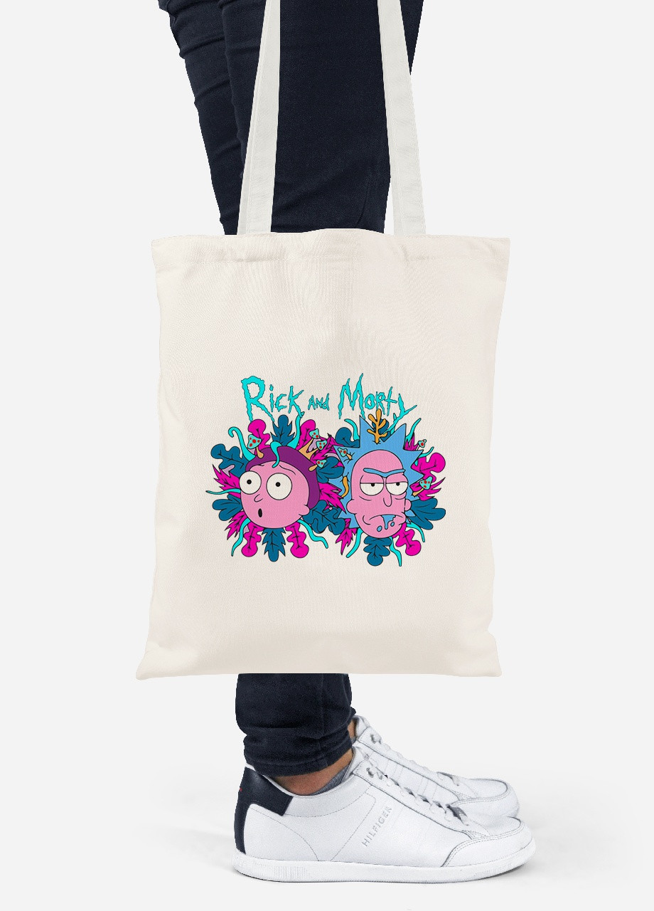 Еко-сумка шоппер Рік Санчез Рік та Морті (Rick Sanchez Rick and Morty) (92102-2947-BG) бежева MobiPrint Lite (256922764)