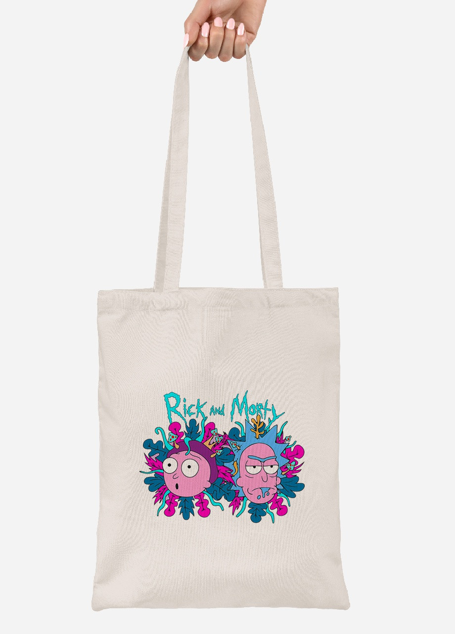 Еко-сумка шоппер Рік Санчез Рік та Морті (Rick Sanchez Rick and Morty) (92102-2947-BG) бежева MobiPrint Lite (256922764)