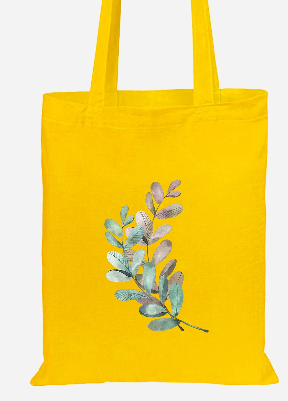 Еко-сумка шоппер Екологія (92102-1332-SY) жовта MobiPrint Lite (256923419)