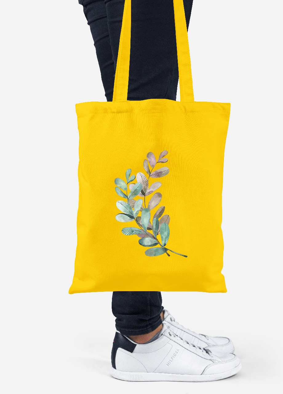 Еко-сумка шоппер Екологія (92102-1332-SY) жовта MobiPrint Lite (256923419)