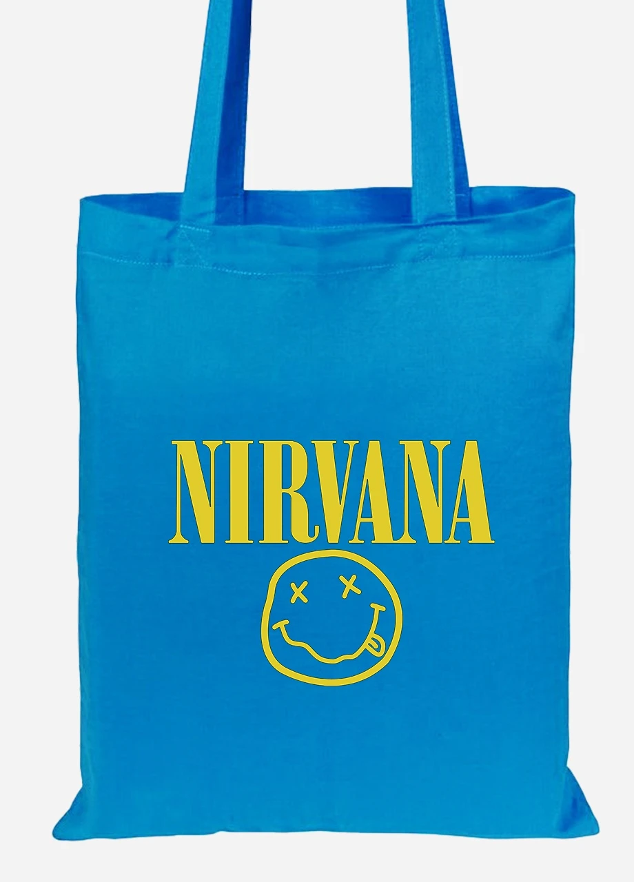 Еко-сумка шоппер Нірвана (Nirvana) (92102-1964-BL) синя MobiPrint Lite (256922005)