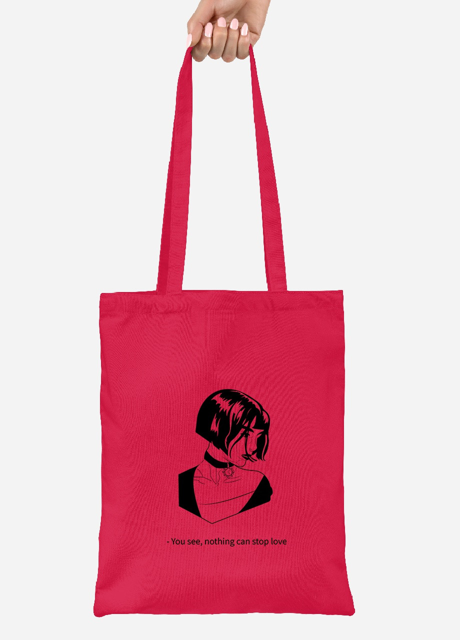 Эко сумка шопер Леон киллер Матильда (Leon) (92102-1450-RD) красная MobiPrint Lite (256923643)