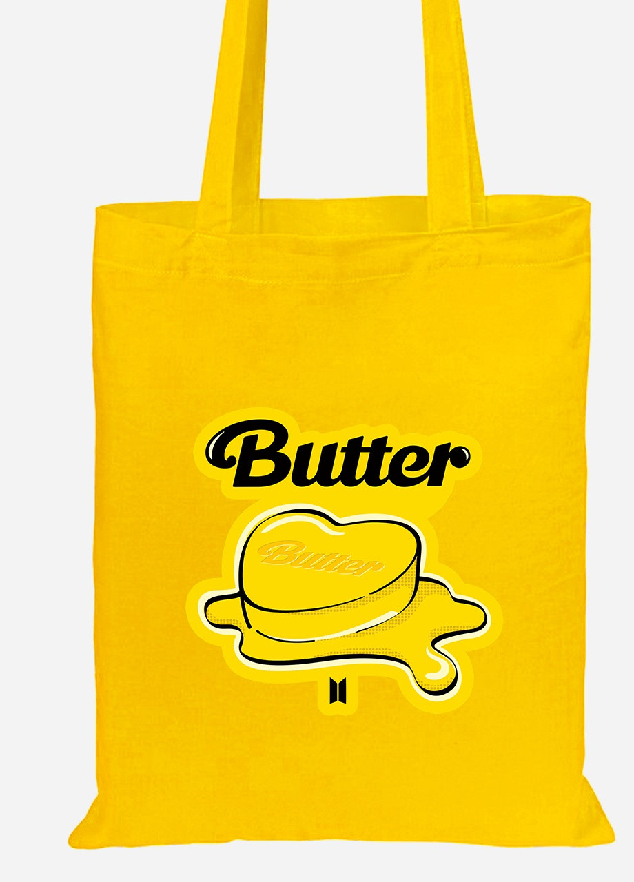 Еко-сумка шоппер БТС (BTS) (92102-3269-SY) жовта MobiPrint Lite (256921219)