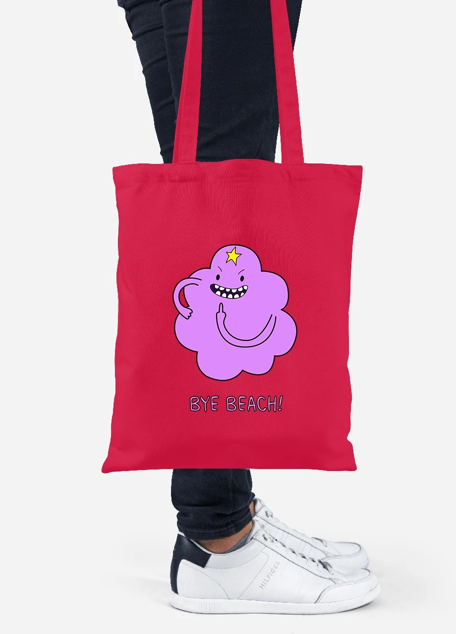 Еко-сумка шоппер Принцеса пухирця (Lumpy Space Princess) (92102-1578-RD) червона MobiPrint Lite (256920852)