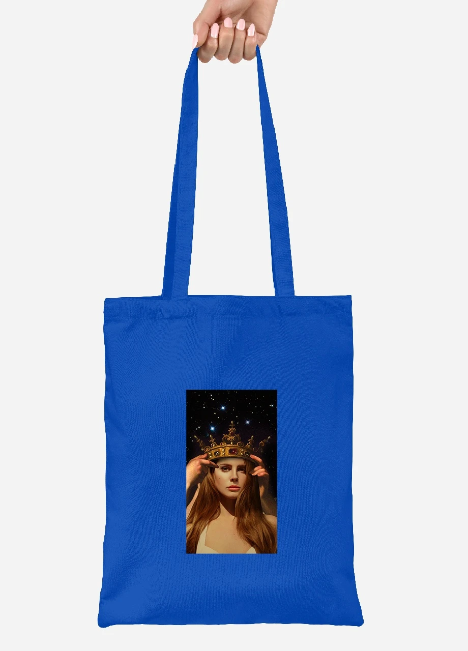 Еко-сумка шоппер Лана дел Рей (Lana Del Rey) (92102-1590-SK) голуба MobiPrint Lite (256921817)