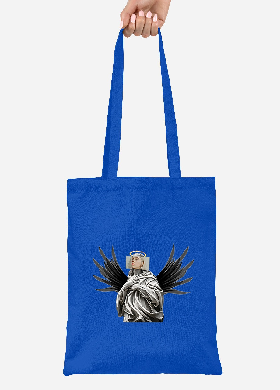 Еко-сумка шоппер Біллі Айліш Ренесанс (Billie Eilish Renaissance) (92102-1205-SK) голуба MobiPrint Lite (256922281)