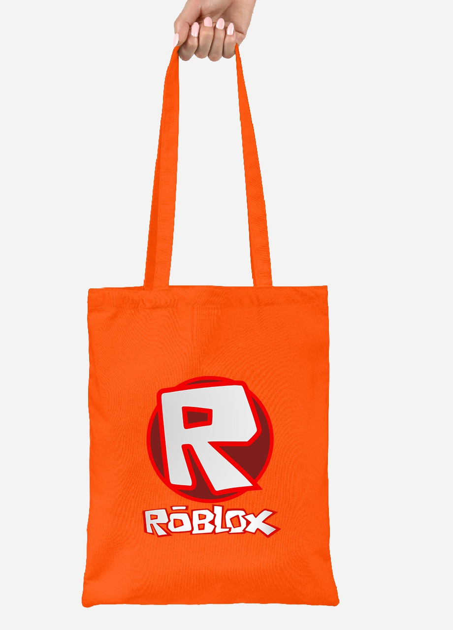 Еко-сумка шоппер Roblox (92102-1708-OG) помаранчева MobiPrint lite (256920933)