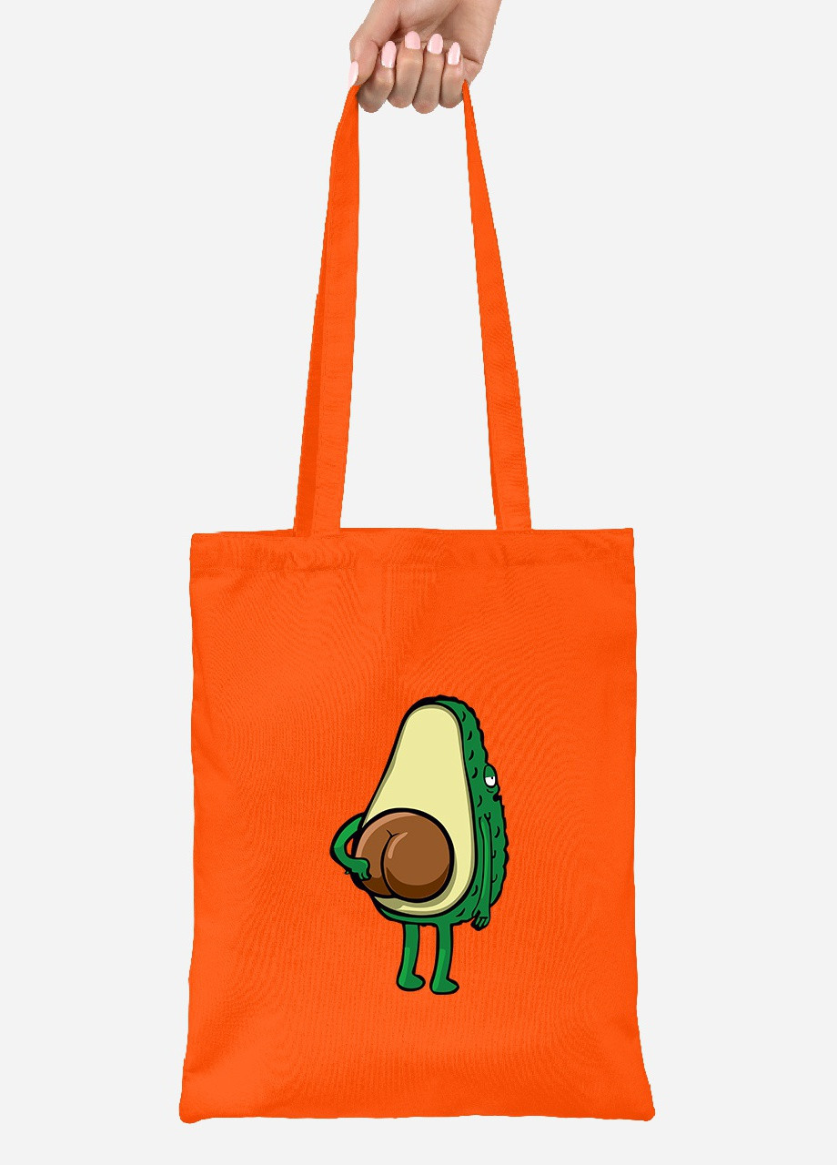 Эко сумка шопер Авокадо (92102-2032-OG) оранжевая MobiPrint lite (256920937)