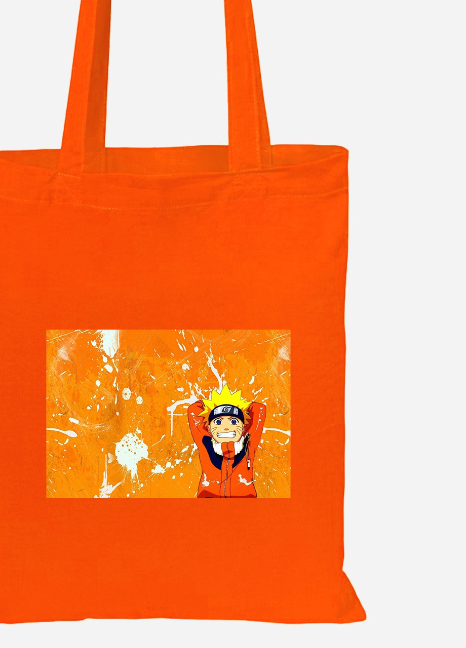 Еко-сумка шоппер Наруто Узумакі (Naruto Uzumaki) (92102-3114-OG) помаранчева MobiPrint Lite (256921090)