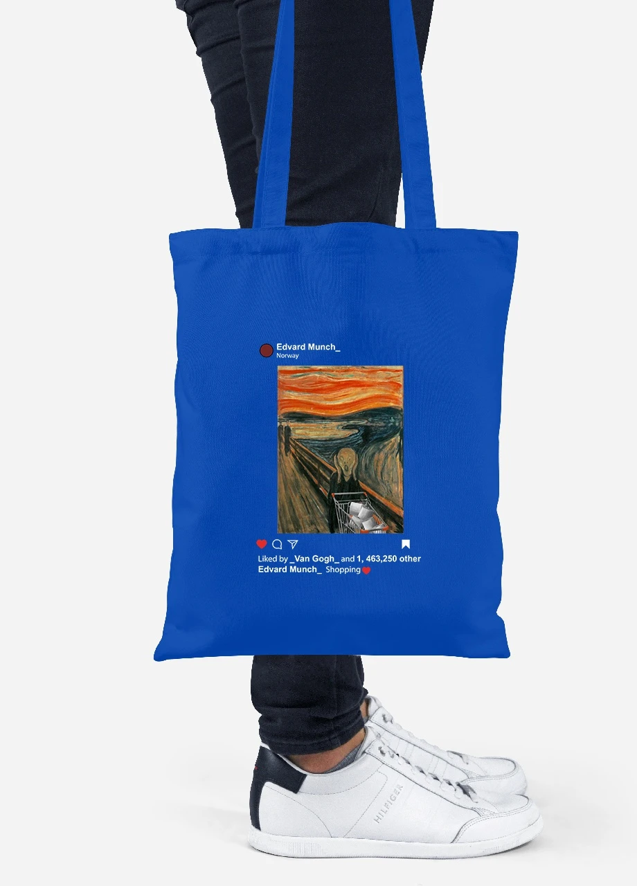Еко-сумка шоппер Крик (92102-1418-SK) голуба MobiPrint Lite (256923836)