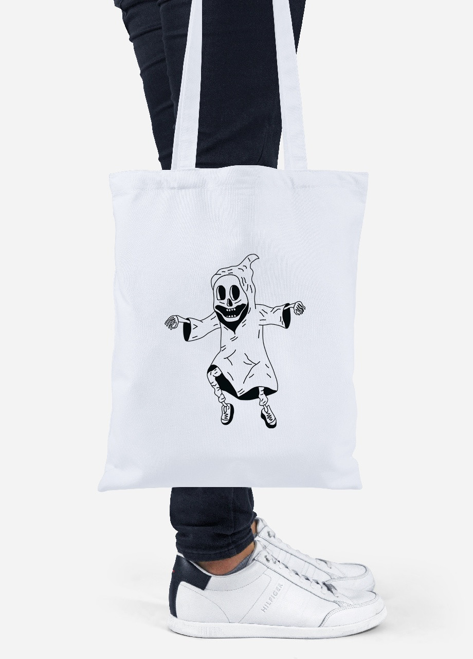 Еко-сумка шоппер Скелетон (92102-2085) біла MobiPrint Lite (256920922)