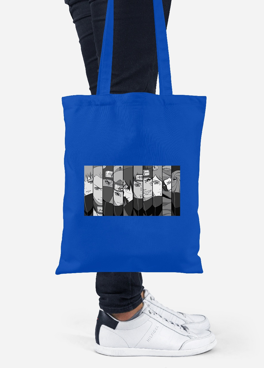 Еко-сумка шоппер Наруто (Naruto) (92102-3047-SK) голуба MobiPrint Lite (256924428)