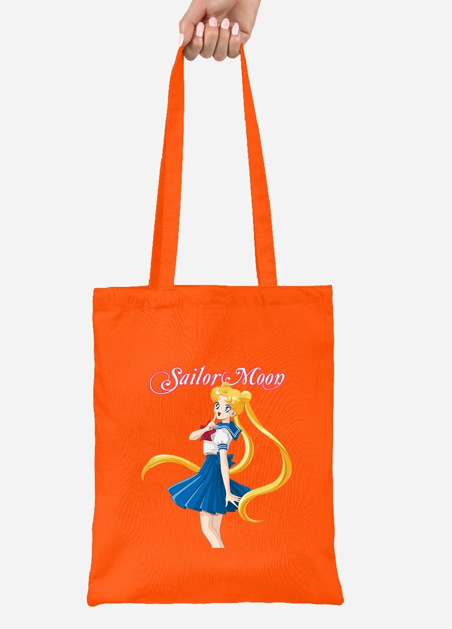 Еко-сумка шоппер Сейлор Мун (Sailor Moon) (92102-2928-OG) помаранчева MobiPrint Lite (256920639)