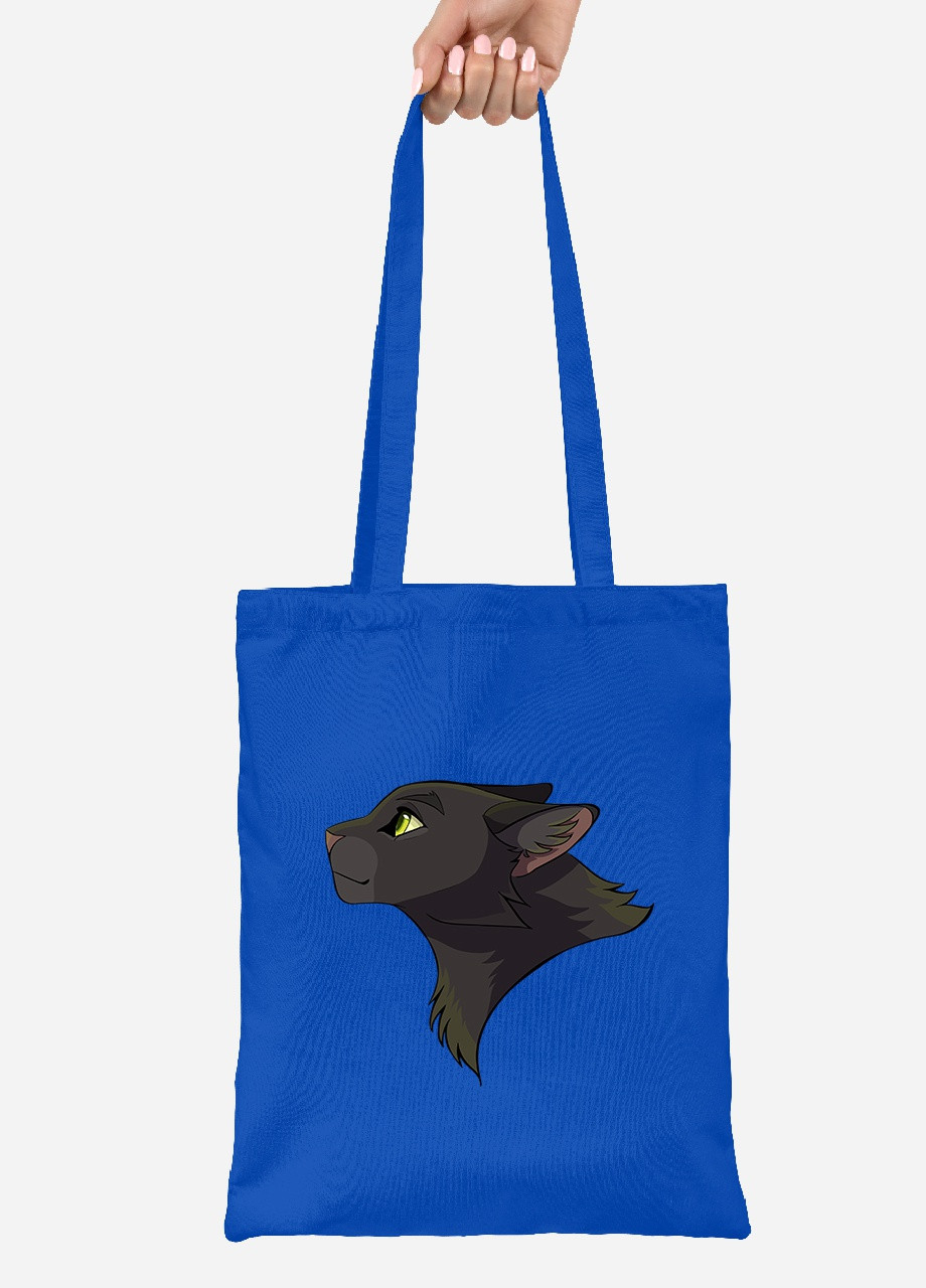 Эко сумка шопер Черная пантера (Black panther) (92102-2844-SK) голубая MobiPrint lite (256920786)