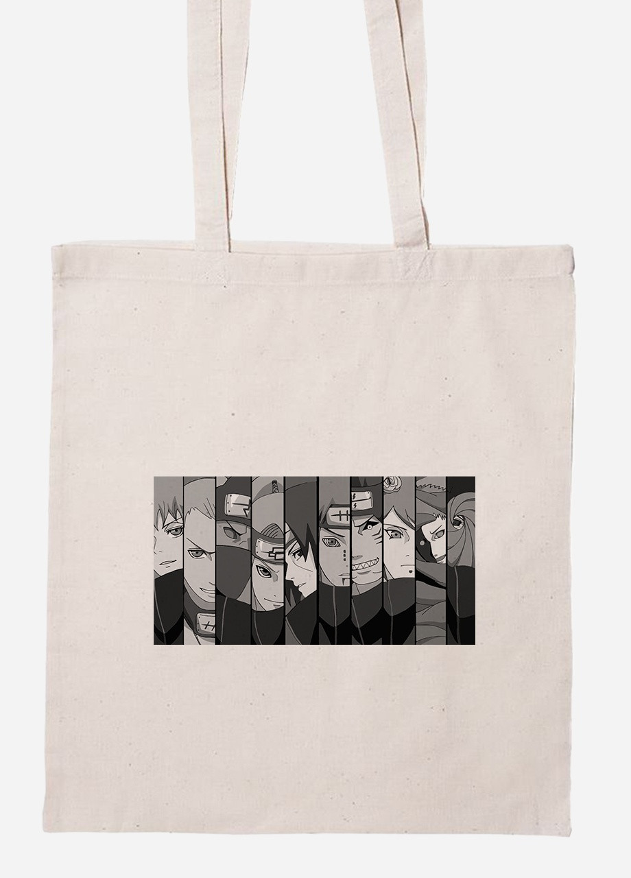 Еко-сумка шоппер Наруто (Naruto) (92102-3047-BG) бежева MobiPrint Lite (256923184)