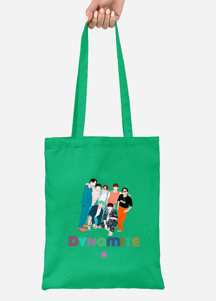 Еко-сумка шоппер БТС (BTS) (92102-3270-KG) зелена MobiPrint Lite (256923599)