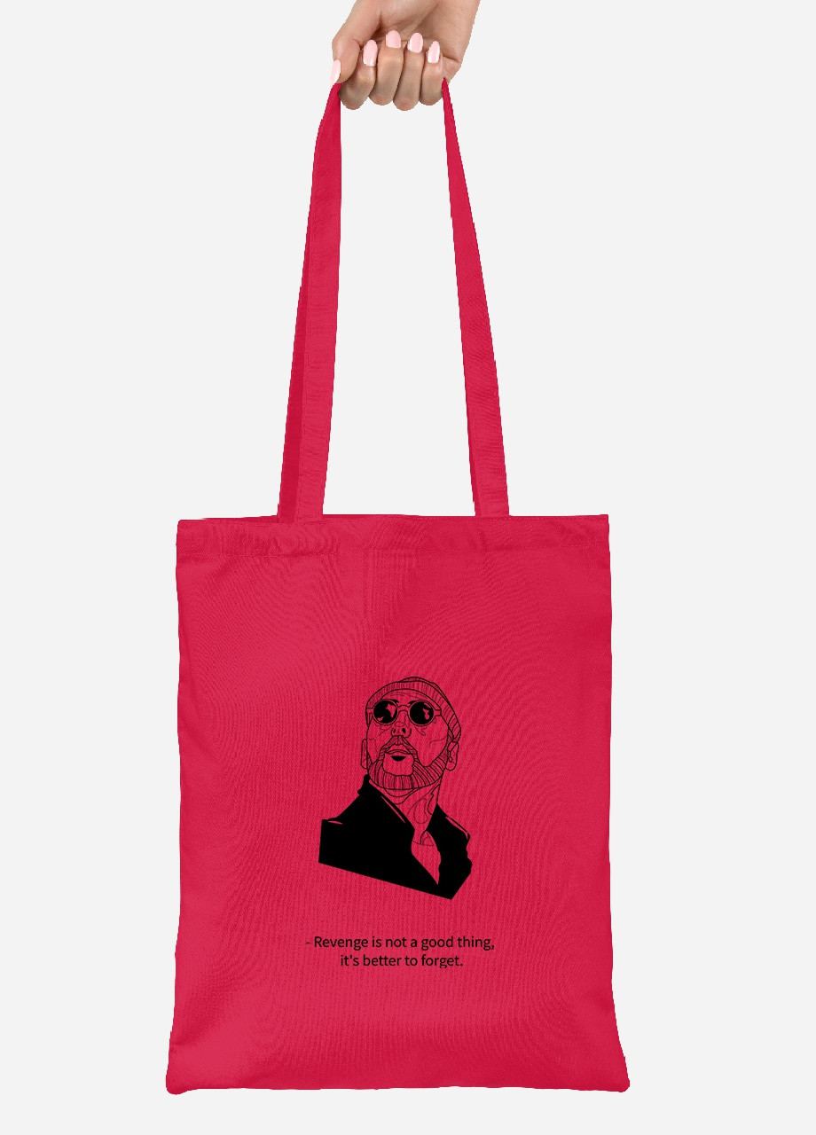 Эко сумка шопер Леон киллер (Leon) (92102-1451-RD) красная MobiPrint Lite (256921577)