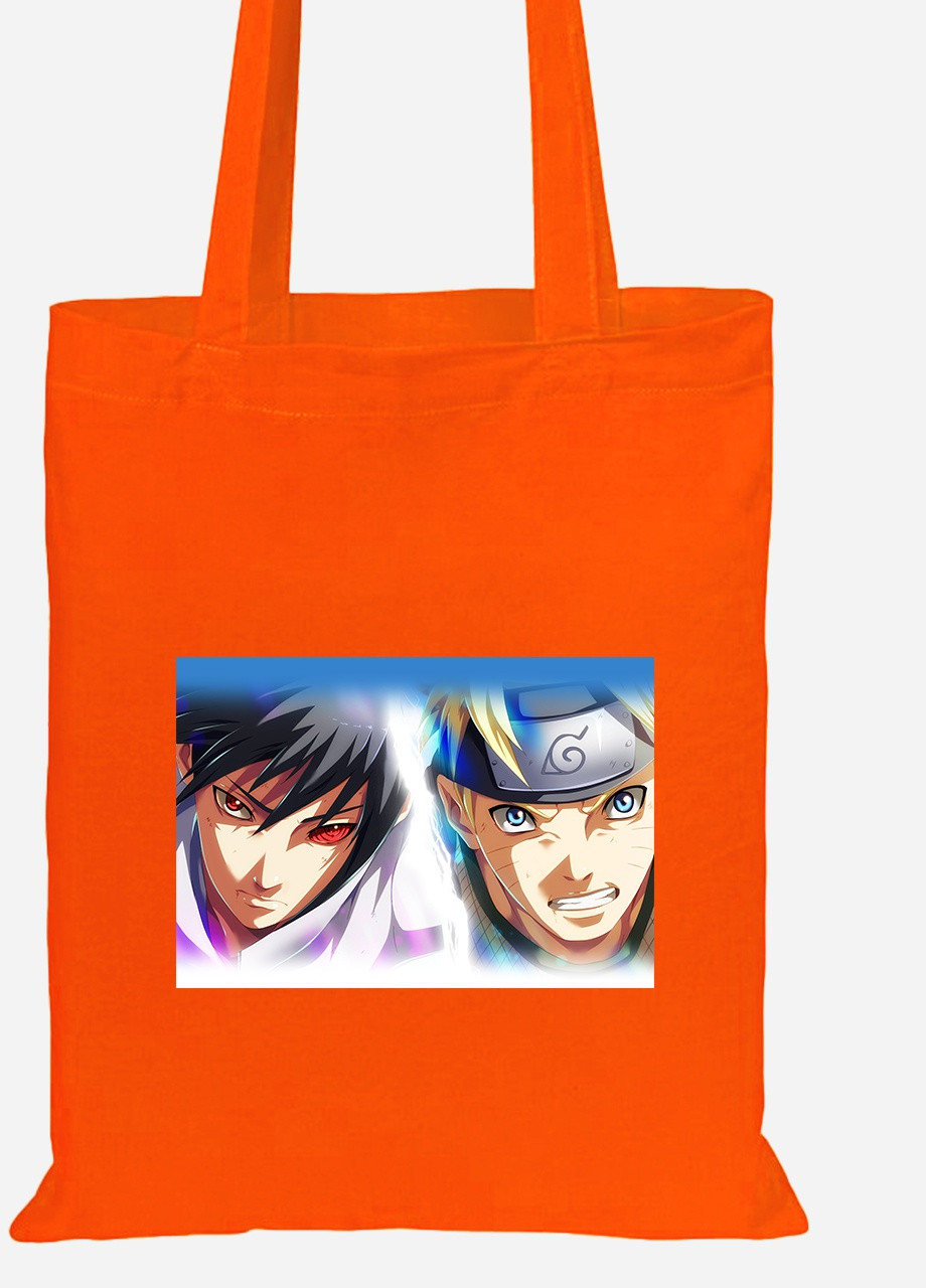 Еко-сумка шоппер Наруто (Naruto) (92102-3086-OG) помаранчева MobiPrint Lite (256921104)