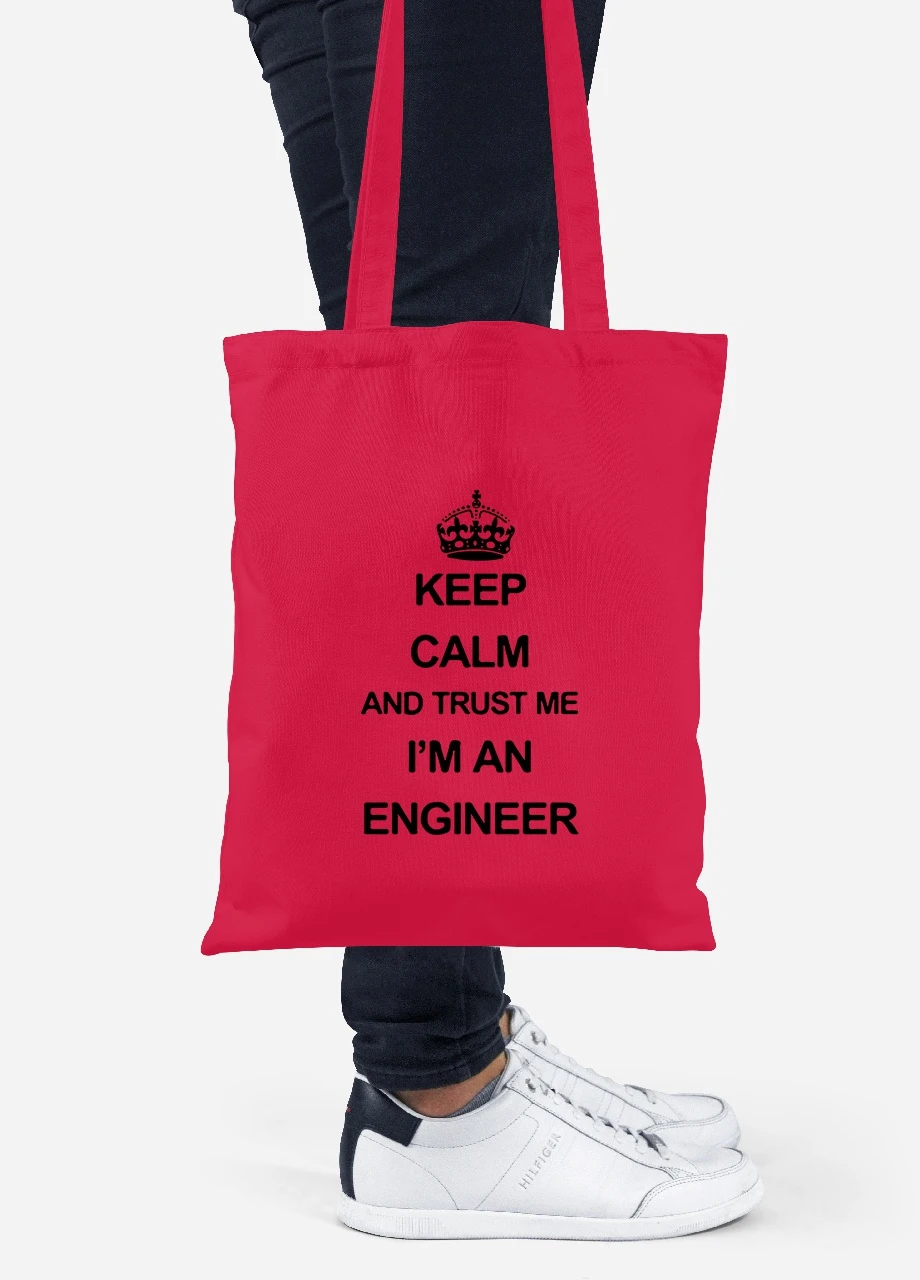 Еко-сумка шоппер Keep Calm (92102-2008-RD) червона MobiPrint Lite (256920711)