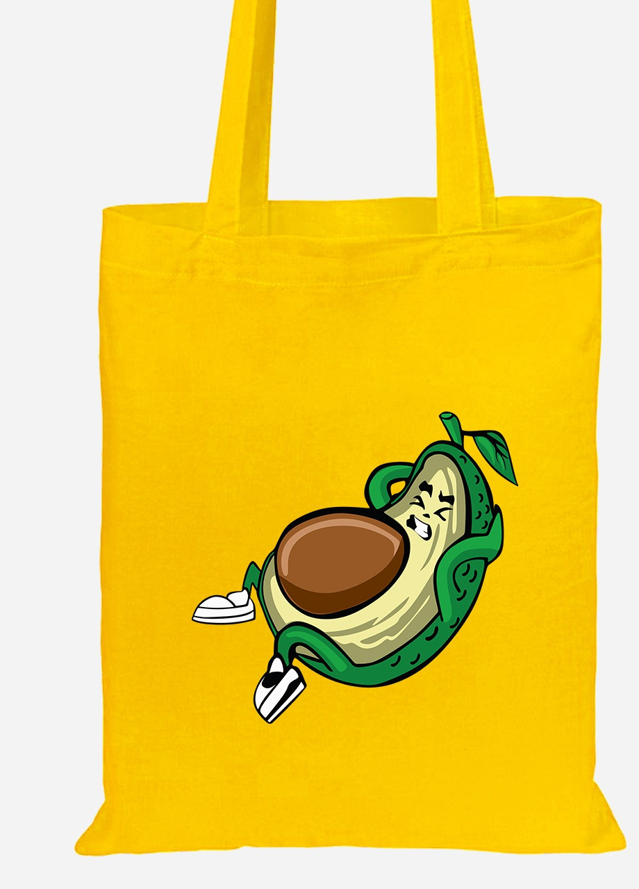Еко-сумка шоппер Авокадо (92102-2030-SY) жовта MobiPrint Lite (256922852)