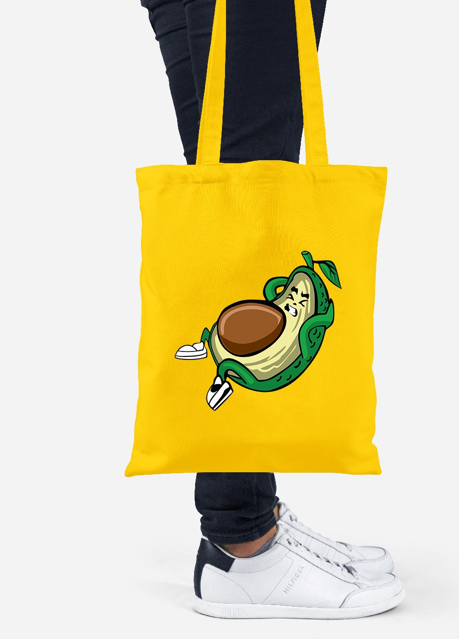 Еко-сумка шоппер Авокадо (92102-2030-SY) жовта MobiPrint Lite (256922852)