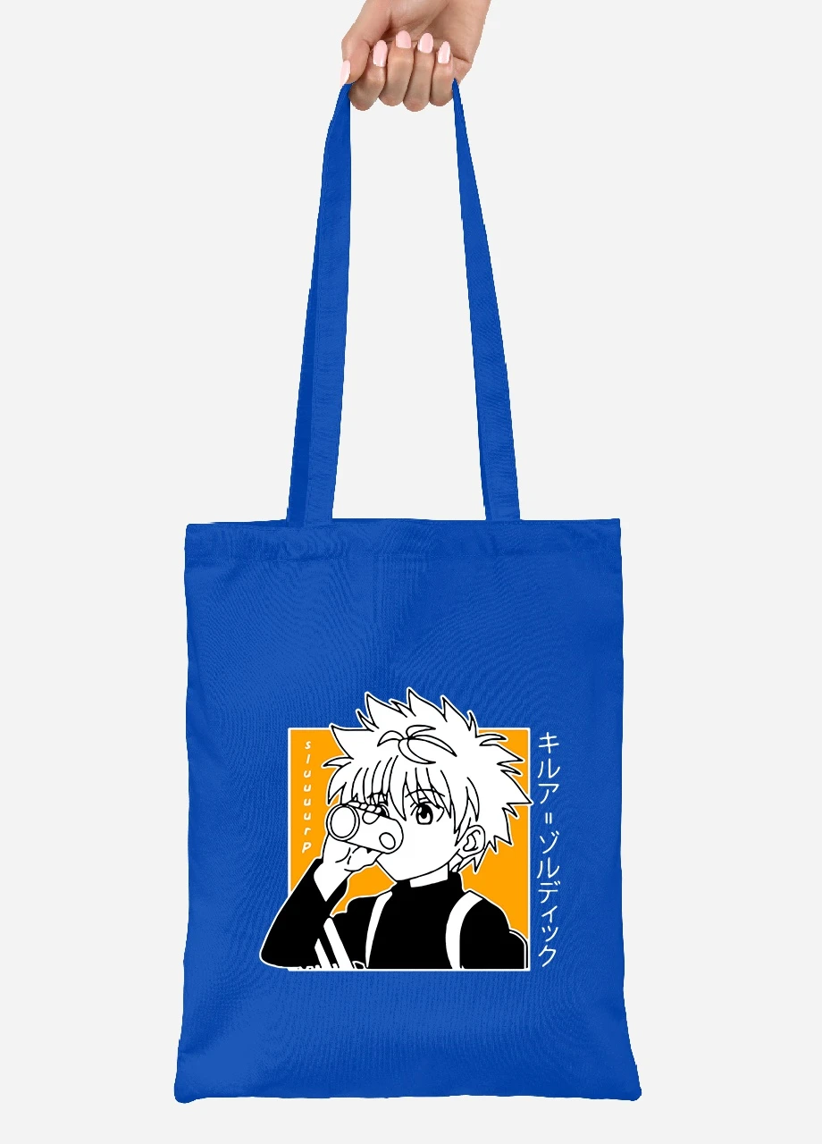 Еко-сумка шоппер Кіллуа Золдік (Killua Zoldyck Hunter X Hunter) (92102-3341-SK) голуба MobiPrint Lite (256920772)