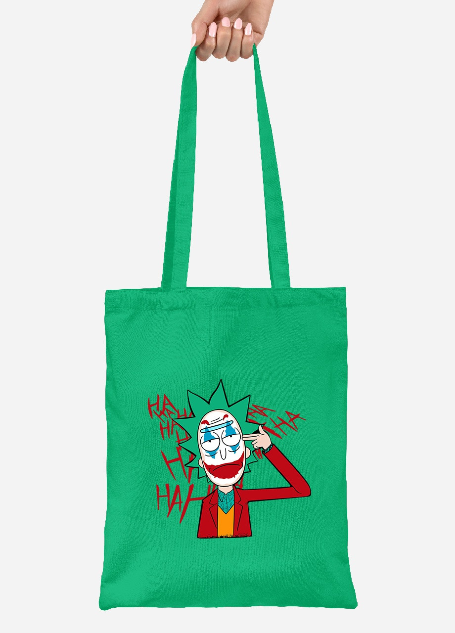 Еко-сумка шоппер Рік Санчез Рік та Морті (Rick Sanchez Rick and Morty) (92102-2932-KG) зелена MobiPrint Lite (256924102)