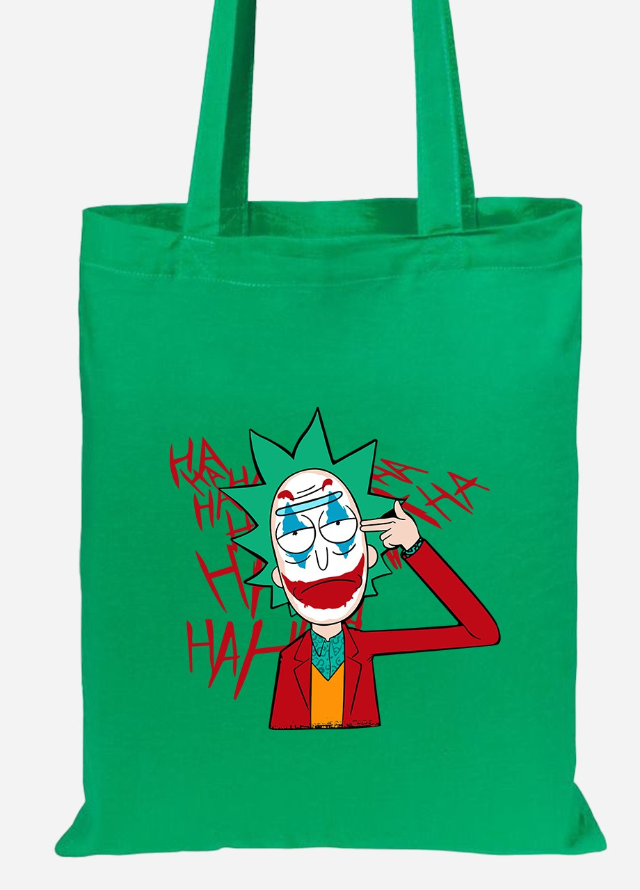 Еко-сумка шоппер Рік Санчез Рік та Морті (Rick Sanchez Rick and Morty) (92102-2932-KG) зелена MobiPrint Lite (256924102)