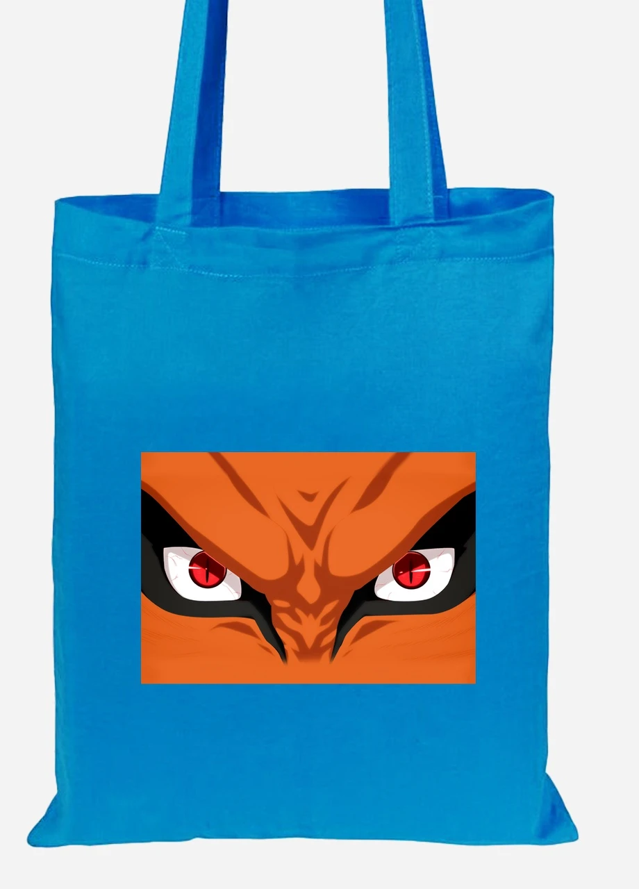 Эко сумка шопер Наруто (Naruto) (92102-3080-BL) синяя MobiPrint Lite (256920929)
