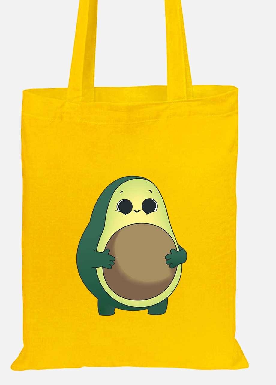 Еко-сумка шоппер Авокадо (92102-2031-SY) жовта MobiPrint Lite (256923558)
