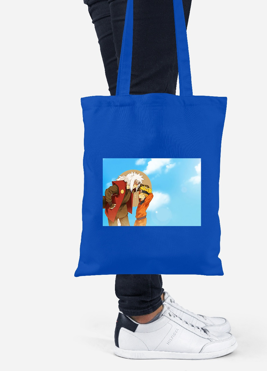 Еко-сумка шоппер Наруто (Naruto) (92102-3093-SK) голуба MobiPrint Lite (256922632)
