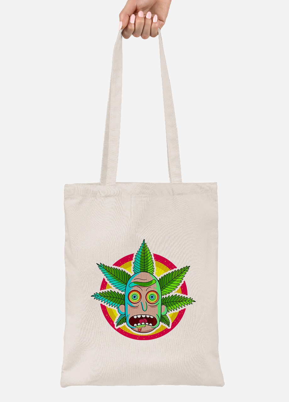 Еко-сумка шоппер Рік Санчез Рік та Морті (Rick Sanchez Rick and Morty) (92102-2933-BG) бежева MobiPrint Lite (256922977)