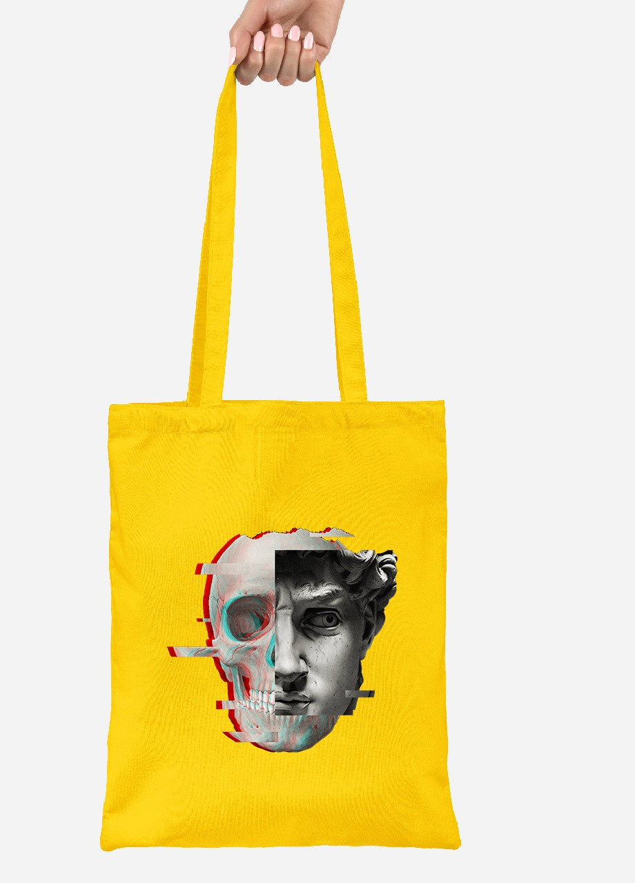 Эко сумка шопер Давид (David Renaissance) (92102-1585-SY) желтая MobiPrint Lite (256923870)