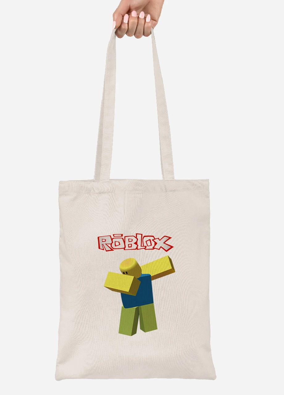 Еко-сумка шоппер Roblox (92102-1707-BG) бежева MobiPrint Lite (256922120)