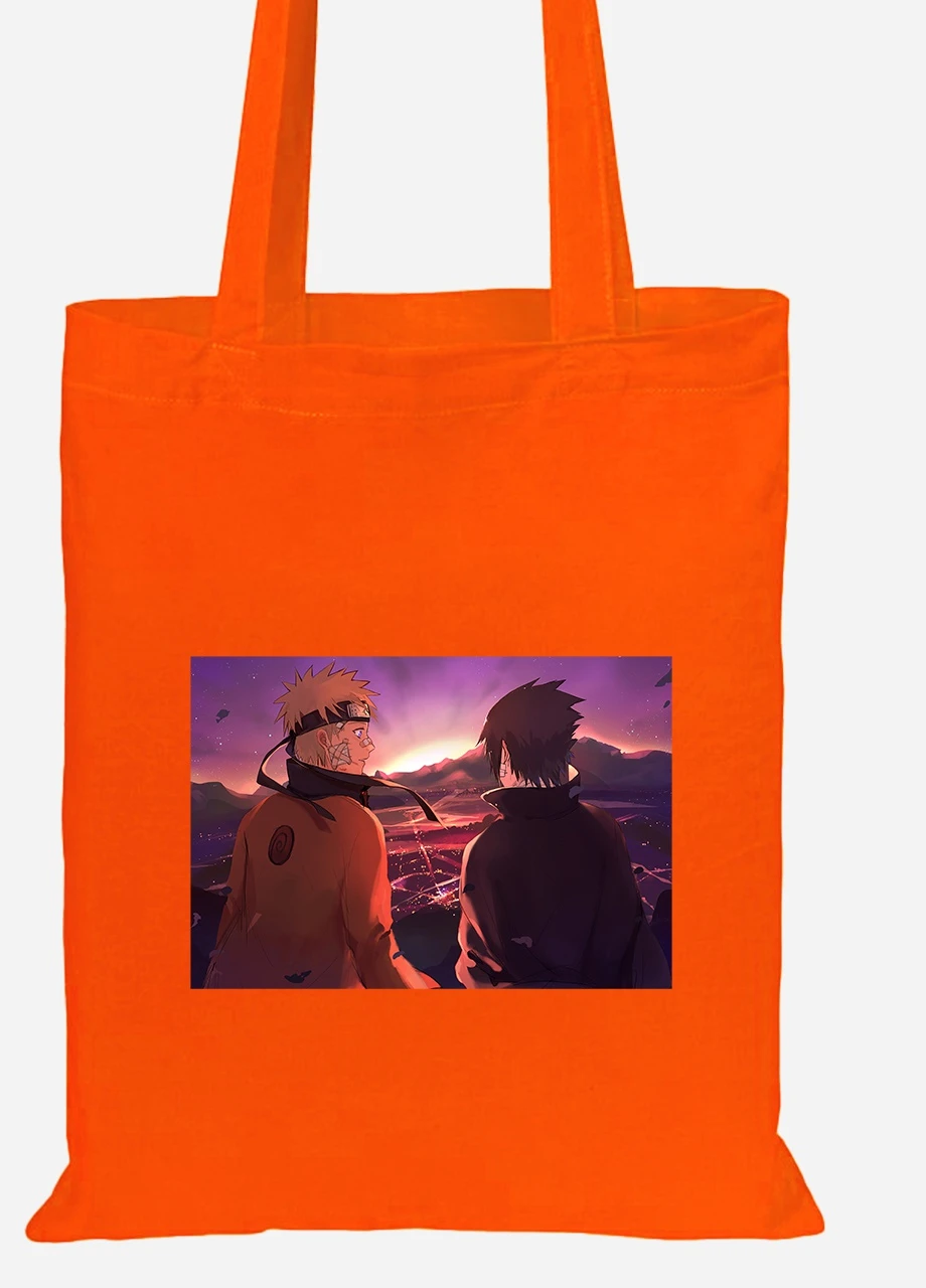 Еко-сумка шоппер Наруто (Naruto) (92102-3101-OG) помаранчева MobiPrint Lite (256922700)