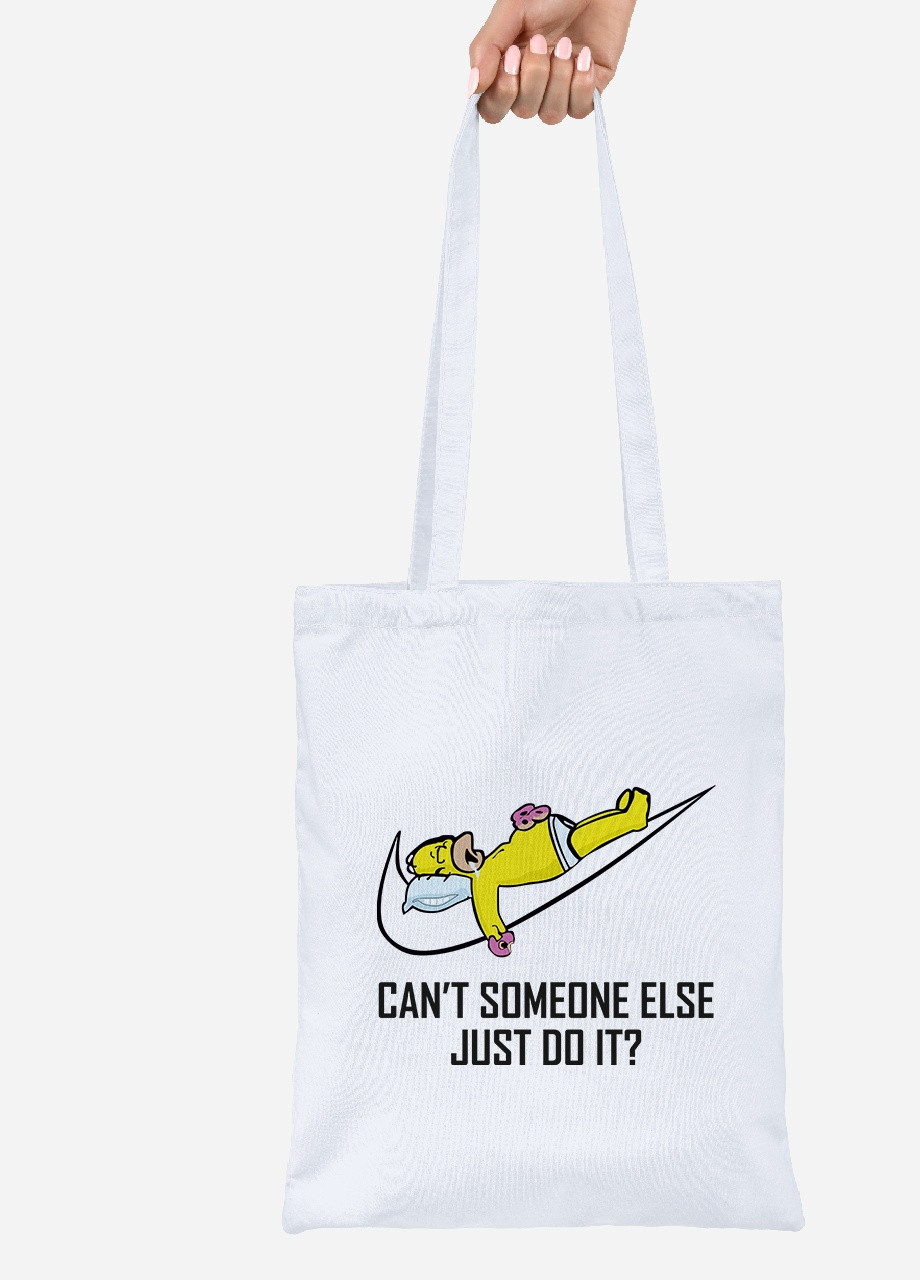 Еко-сумка шоппер Гомер Сімпсони (92102-2043) біла MobiPrint Lite (256923640)