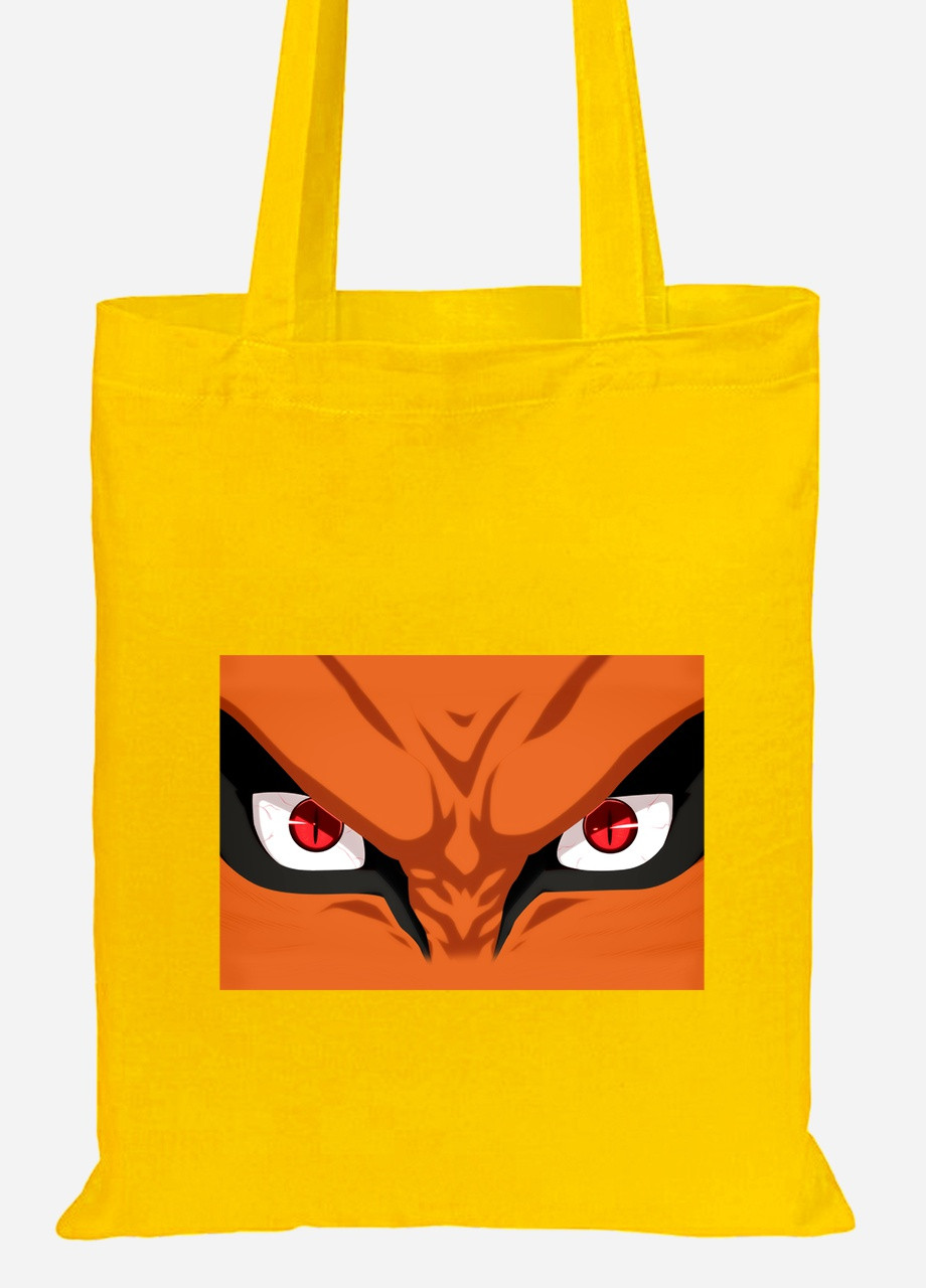 Еко-сумка шоппер Наруто (Naruto) (92102-3080-SY) жовта MobiPrint Lite (256922054)