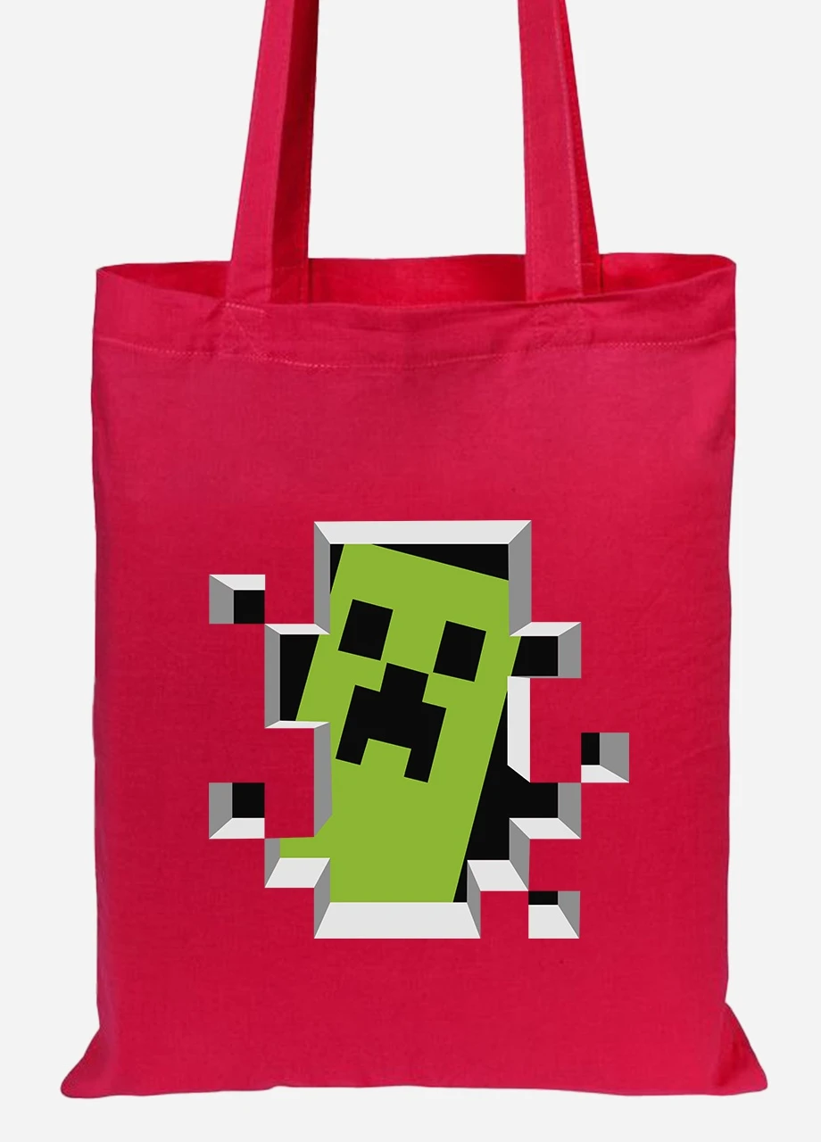 Еко-сумка шоппер Minecraft (92102-1709-RD) червона MobiPrint Lite (256920478)