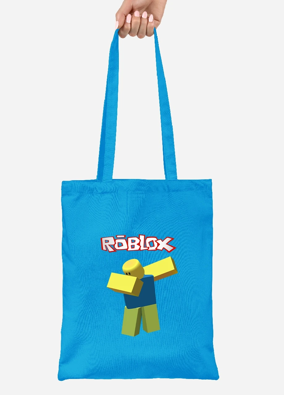 Еко-сумка шоппер Roblox (92102-1707-BL) синя MobiPrint Lite (256921480)