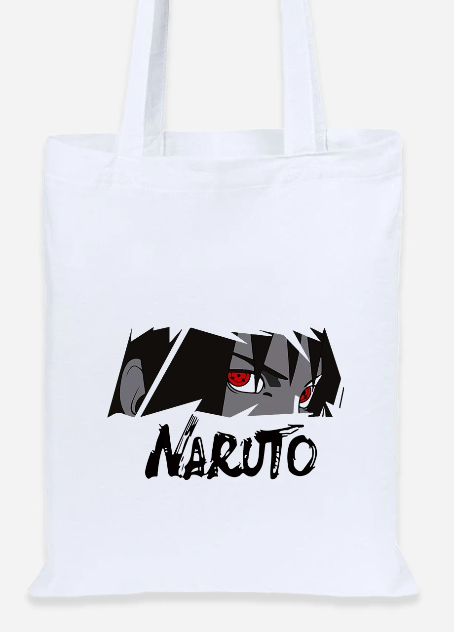 Еко-сумка шоппер Наруто (Naruto) (92102-3337) біла MobiPrint Lite (256924446)