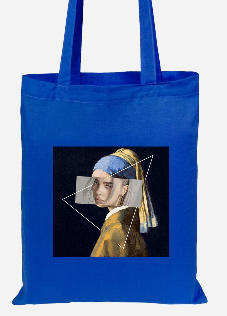Еко-сумка шоппер Біллі Айліш Ренесанс (Billie Eilish Renaissance) (92102-1206-SK) голуба MobiPrint Lite (256920978)