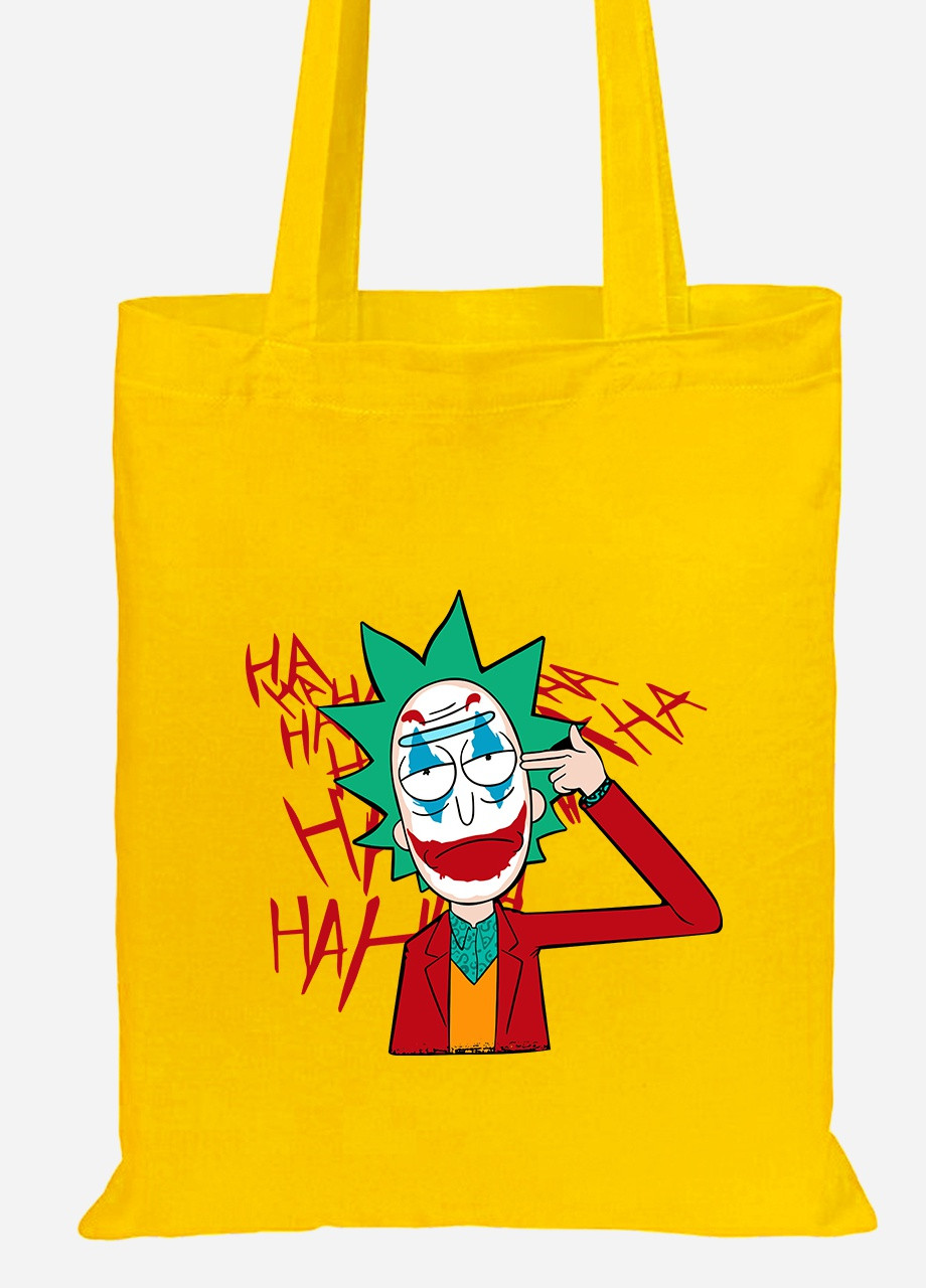 Еко-сумка шоппер Рік Санчез Рік та Морті (Rick Sanchez Rick and Morty) (92102-2932-SY) жовта MobiPrint Lite (256924314)